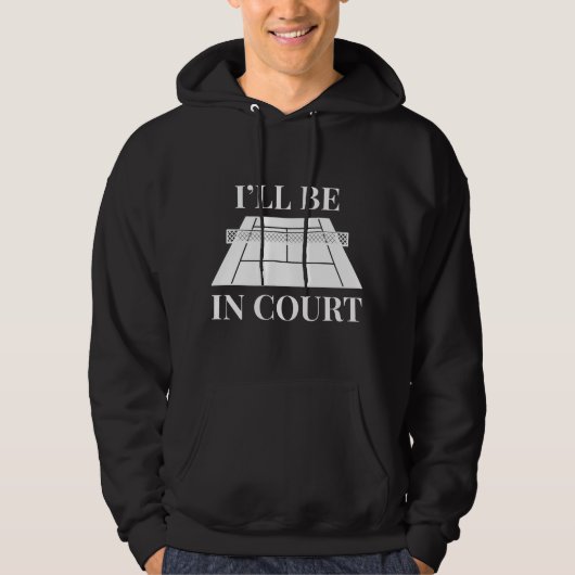 Ik ben in de rechtbank hoodie (Voorkant)