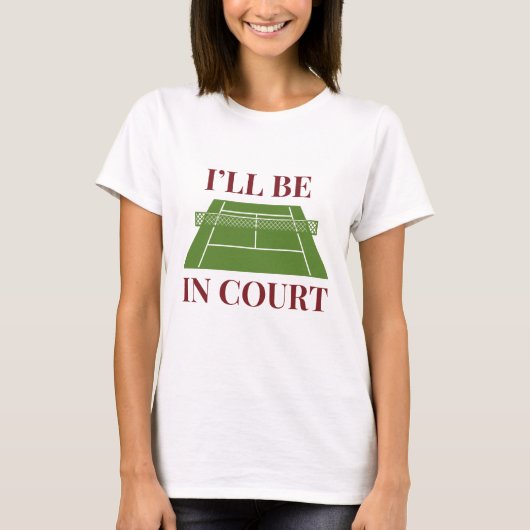 Ik ben in de rechtbank t-shirt (Voorkant)