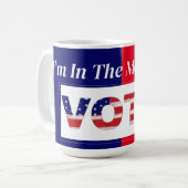 Ik ben in de stemming om te stemmen koffiemok (Voorkant links)