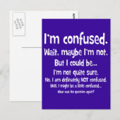 Ik ben in de war... briefkaart (Voorkant / Achterkant)