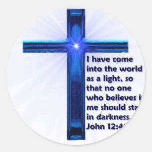 Ik ben in de wereld gekomen ronde sticker