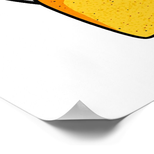 Ik ben in dip chip grappig eten woordspeling poster (Hoek)