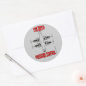 Ik ben in drukcontrole, Slickline Sticker, BOP, Oi Ronde Sticker (Envelop)