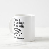 Ik ben in een Relatie Koffiemok (Voorkant links)