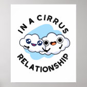 Ik ben in een Relatie van het Cirrus Funny Cloud Poster (Voorkant)