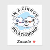 Ik ben in een Relatie van het Cirrus Funny Cloud Sticker (Vel)