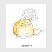 Ik ben in een slechte bui sticker (Vel)