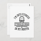 Ik ben in fitness briefkaart (Voorkant / Achterkant)