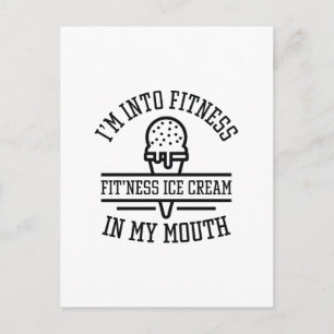 Ik ben in fitness briefkaart