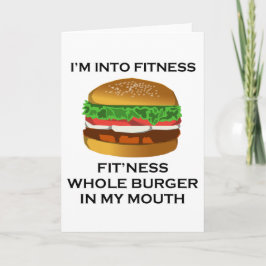 Ik ben in Fitness Burger Kaart