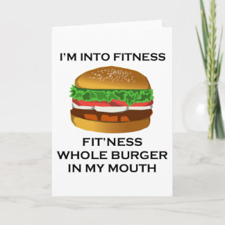 Ik ben in Fitness Burger Kaart