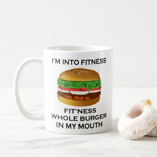 Ik ben in Fitness Burger Koffiemok (Met donut)