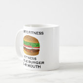 Ik ben in Fitness Burger Koffiemok (Voorkant links)