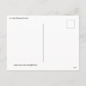 Ik ben in Fitness Burrito Feestdagenkaart (Achterkant)