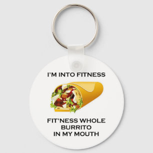Ik ben in Fitness Burrito Sleutelhanger