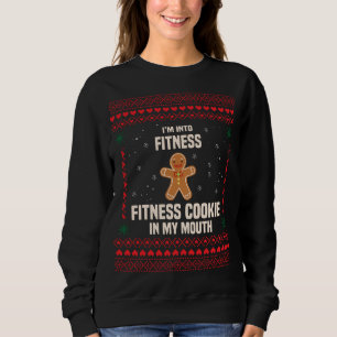 Ik ben in Fitness Cookie in mijn mond, lomp kerst Trui