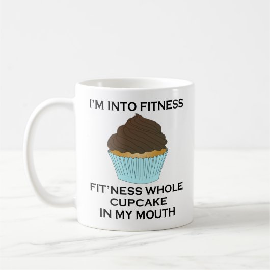 Ik ben in Fitness Cupcake Koffiemok (Links)