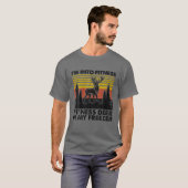 Ik ben in Fitness Deer in Mijn vriesjager Hunti T-shirt (Voorkant volledig)