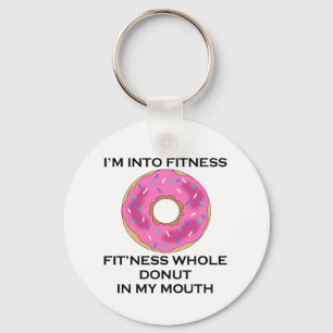 Ik ben in fitness Donut Sleutelhanger
