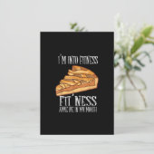 Ik ben in Fitness Fit' Ness Apple Pie in mijn mond Kaart (Staand voorkant)