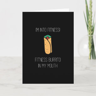 Ik ben in Fitness Fit'ness Burrito in mijn mond Kaart
