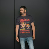 Ik ben in Fitness Fit'ness Burrito in mijn mond Tri-Blend Shirt