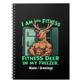 Ik ben in fitness, fitness herten in mijn vriezer  notitieboek