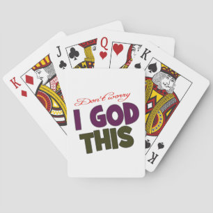 Ik ben in Gods handen Pokerkaarten