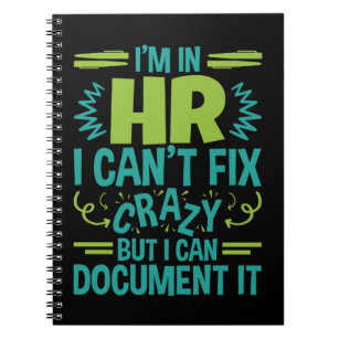 Ik ben in HR, ik kan geen gekke, grappige personel Notitieboek