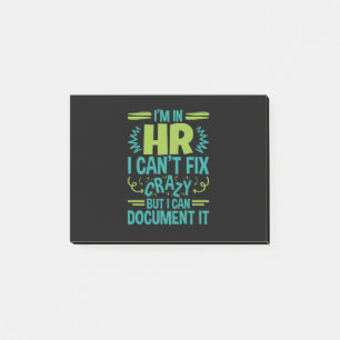 Ik ben in HR, ik kan geen gekke, grappige personel Post-it® Notes