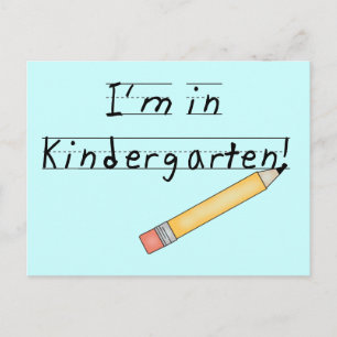 Ik ben in Kindergarten Tshirts en Gifts Briefkaart