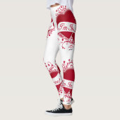 Ik ben in Love Red Hearts Leggings (Links)