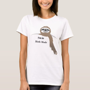 Ik ben in luiaardmodus Luiaard binnen Gescheurde T T-shirt
