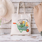 Ik ben in mijn Kantoor / moeder bloementuin Tote Bag