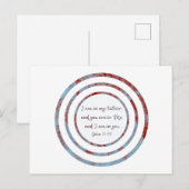 Ik ben in mijn vader Johannes 14:20 Briefkaart (Voorkant / Achterkant)