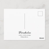 Ik ben in mijn vader Johannes 14:20 Briefkaart (Achterkant)