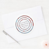 Ik ben in mijn vader Johannes 14:20 Ronde Sticker (Envelop)