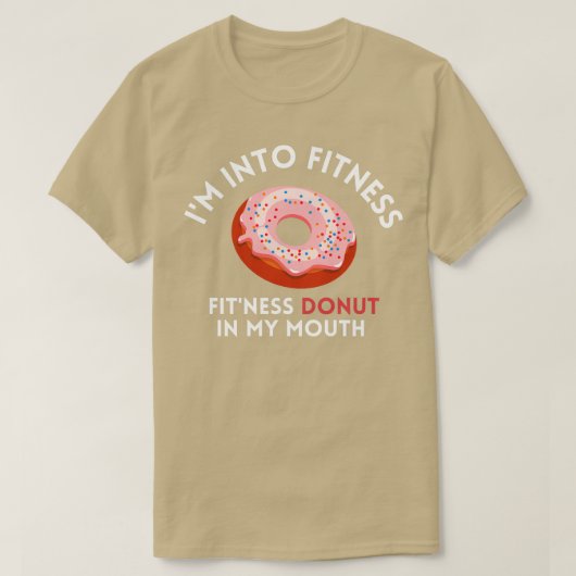 Ik ben in Ness Donut in mijn mond T-shirt (Design voorkant)