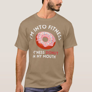 Ik ben in Ness Donut in mijn mond T-shirt