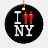 IK BEN IN NY MANNEN GEMAAKT -.png Keramisch Ornament (Voorkant)
