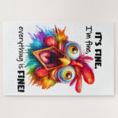 Ik ben in orde, alles is Funny Chicken Legpuzzel (Horizontaal)