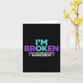 Ik ben in orde, ik ben Broken Suicide Prevention A Kaart (Gele Bloem)
