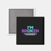 Ik ben in orde, ik ben Broken Suicide Prevention A Magneet (Voorkant / Achterkant)