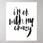 Ik ben in orde met m'n luie. poster (Voorkant)