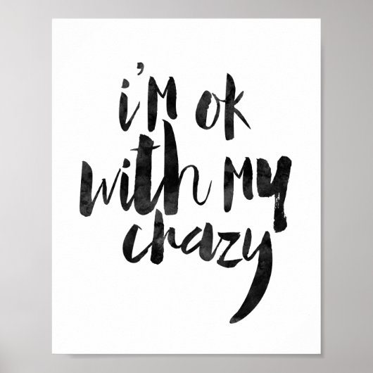 Ik ben in orde met m'n luie. poster (Voorkant)