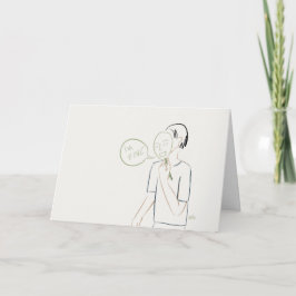 Ik ben in orde Notecard Kaart