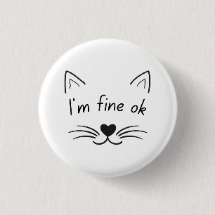 Ik ben in orde. ronde button 3,2 cm