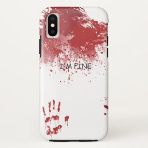 Ik ben in orde. Verspreiding van bloed. Zombie hor Case-Mate iPhone Case