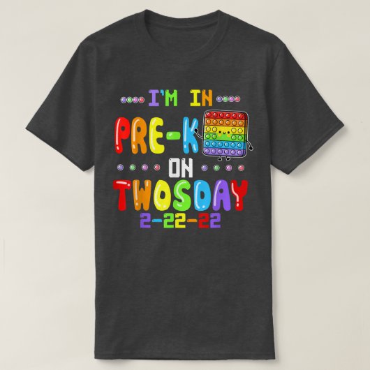 Ik ben in PreK op tweedaagse dinsdag 22 februari P T-shirt (Design voorkant)