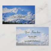 Ik ben in rust. Lovely Denali Contact Info Sjablo Contactkaartje (Voorkant / Achterkant)